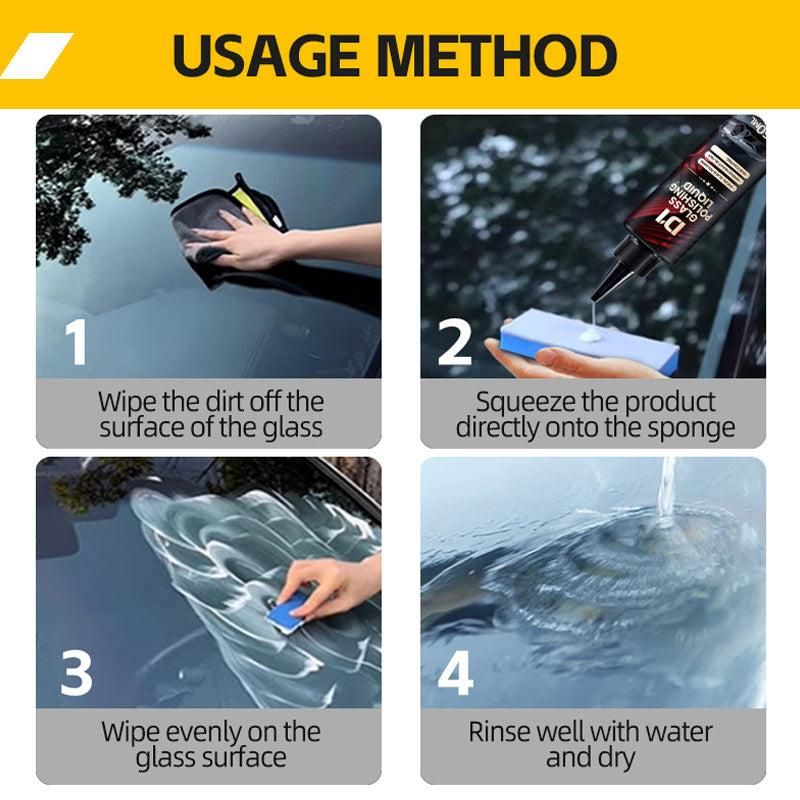 Auto Glass Scratch Care Polishing Fluid 150 ml (Pack of 2)